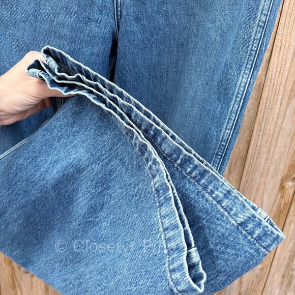 Doen Melody Jeans in Albi Wash Size‎ 32 Wide Leg Denim 100% Organic Cotton - Picture 11 of 17